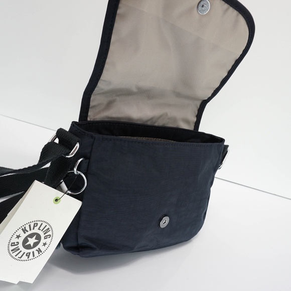 Kipling Sabian Crossbody Mini Shoulder Bag Polyamide AC8280 True Blue Tonal NWT - Picture 5 of 10